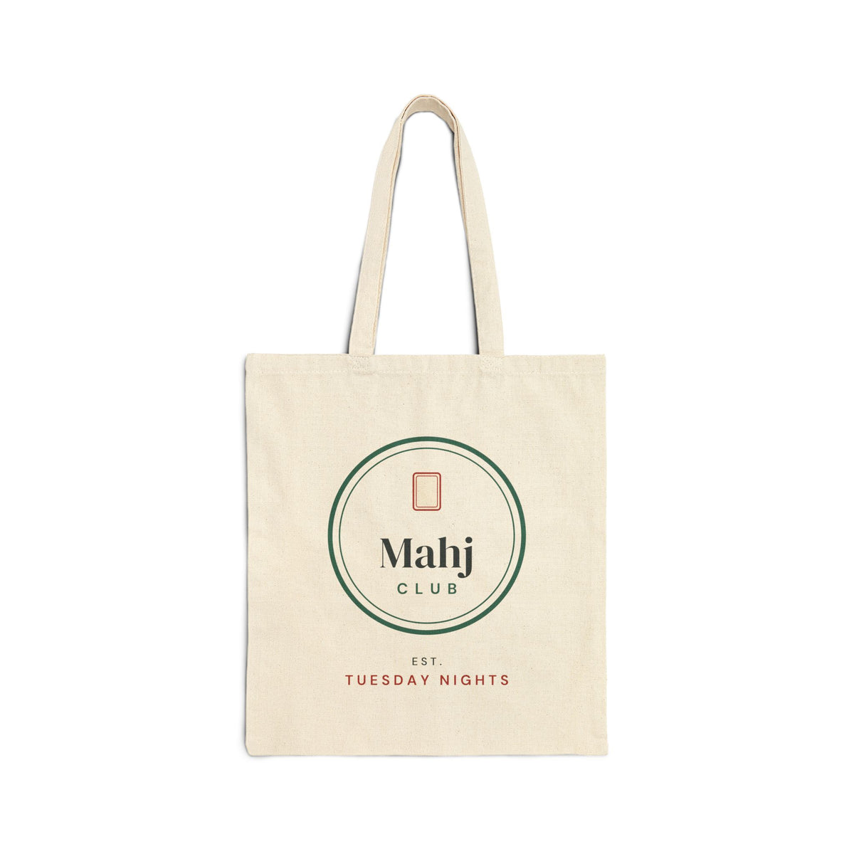 Mahj Club, Est. Tuesday Nights Mahjong Tote Bag